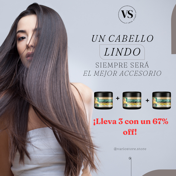 CREMA CRECIMIENTO DEL CABELLO X 3 UNID. 30 Grs C/U